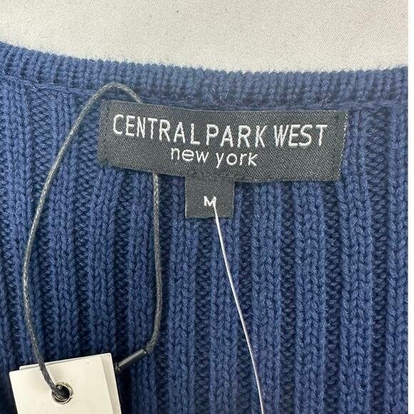 Central Park West Navy Cotton sweater dress M NWTS - Picture 4 of 4